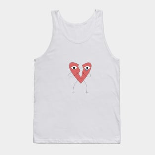 broken heart Tank Top